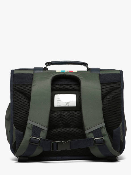 Satchel 2 Compartments Cameleon Green vintage urban CA38 other view 5