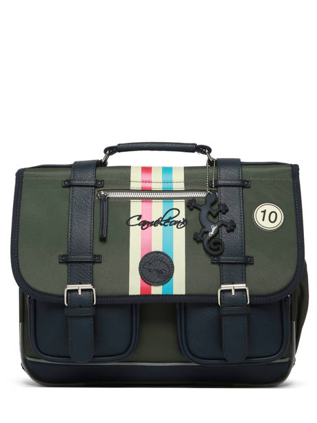 Satchel 2 Compartments Cameleon Green vintage urban CA38 other view 7