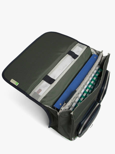 Satchel 2 Compartments Cameleon Green vintage urban CA38 other view 4