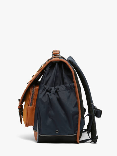 Satchel 3 Compartments Cameleon Blue vintage urban CA41 other view 3