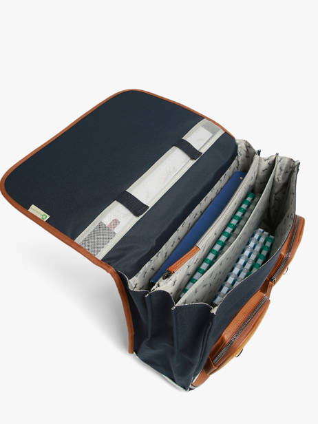 Satchel 3 Compartments Cameleon Blue vintage urban CA41 other view 4