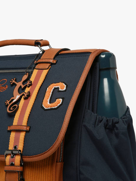 Satchel 3 Compartments Cameleon Blue vintage urban CA41 other view 6