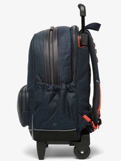 2-compartment Wheeled Schoolbag Cameleon Orange vintage urban SR40 other view 3