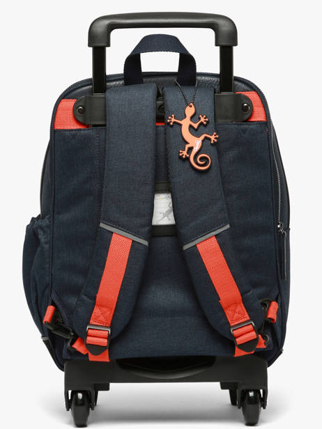 2-compartment Wheeled Schoolbag Cameleon Orange vintage urban SR40 other view 5