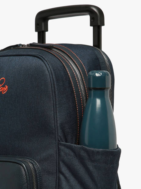 2-compartment Wheeled Schoolbag Cameleon Orange vintage urban SR40 other view 7