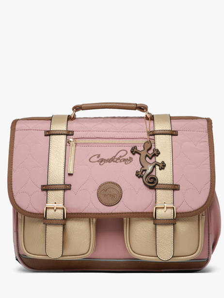 Satchel For Kids 2 Compartments Cameleon Brown vintage fantasy CA38
