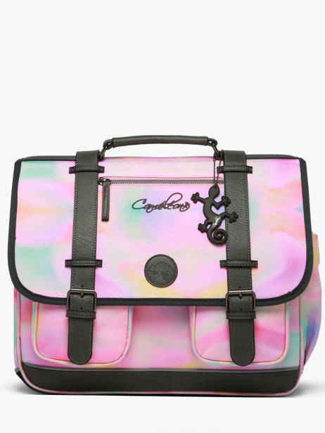 Satchel For Kids 3 Compartments Cameleon Pink vintage fantasy CA41