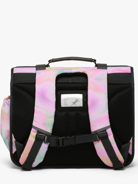 Satchel For Kids 3 Compartments Cameleon Pink vintage fantasy CA41 other view 5
