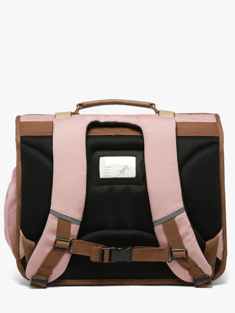 Satchel For Kids 3 Compartments Cameleon Pink vintage fantasy CA41 other view 5