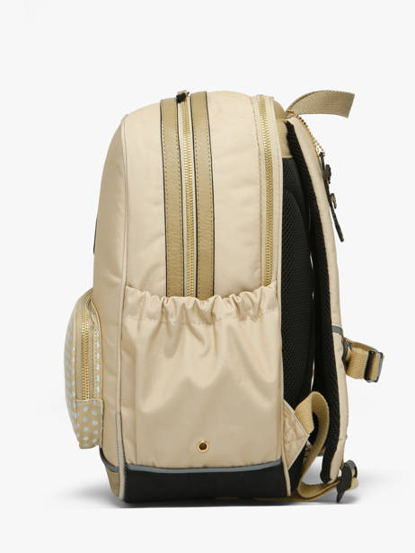 2-compartment Backpack Cameleon Beige vintage fantasy SO40 other view 3