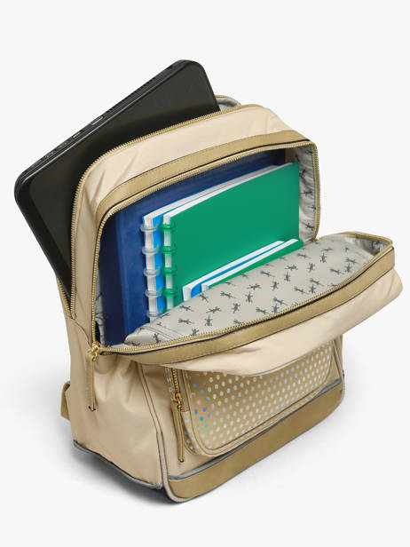 2-compartment Backpack Cameleon Beige vintage fantasy SO40 other view 4