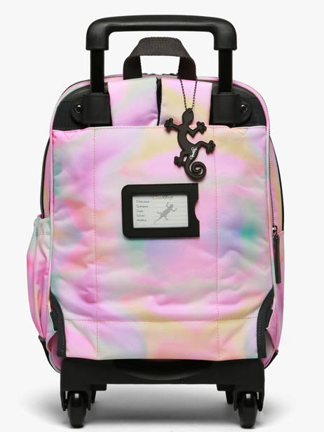 2-compartment Wheeled Schoolbag Cameleon Pink vintage fantasy SR40 other view 6
