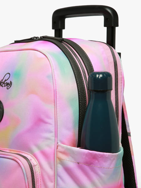 2-compartment Wheeled Schoolbag Cameleon Pink vintage fantasy SR40 other view 7