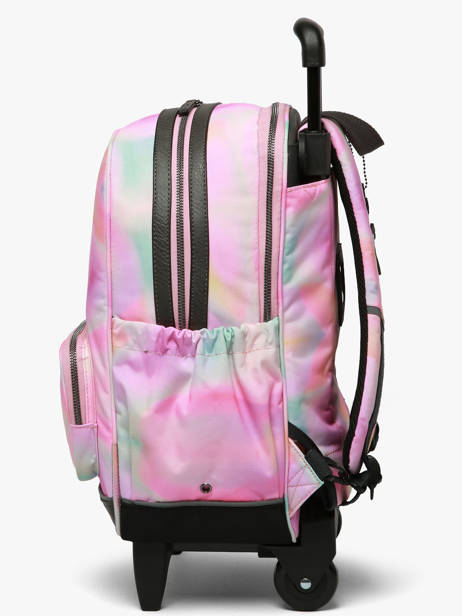 2-compartment Wheeled Schoolbag Cameleon Pink vintage fantasy SR40 other view 3