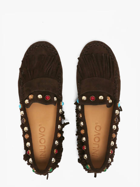 Moccasins In Leather Inuovo Brown accessoires 29015SMN other view 3