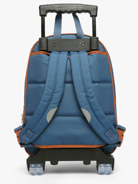 2-compartment Wheeled Schoolbag Tann's Blue les fantaisies g 73128 other view 4