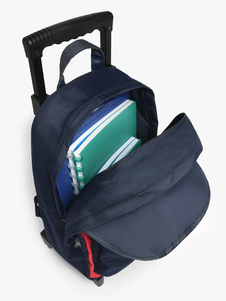 2-compartment Wheeled Schoolbag Tann's Blue les fantaisies g 73328 other view 3