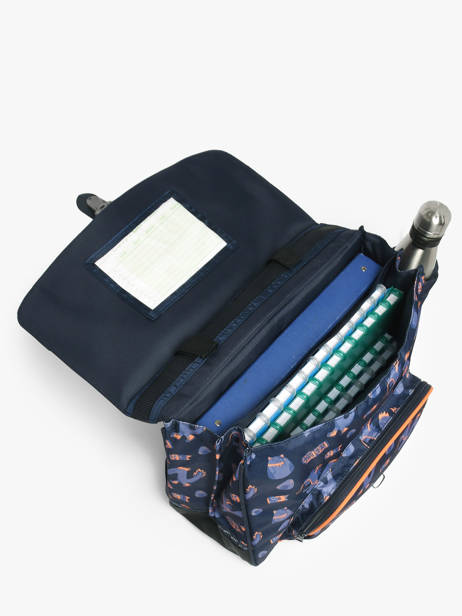 2-compartment Satchel Tann's Blue les fantaisies g 38155 other view 3