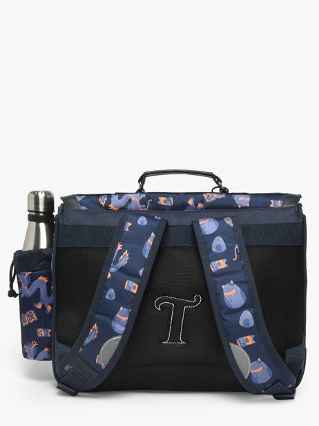 2-compartment Satchel Tann's Blue les fantaisies g 38155 other view 4