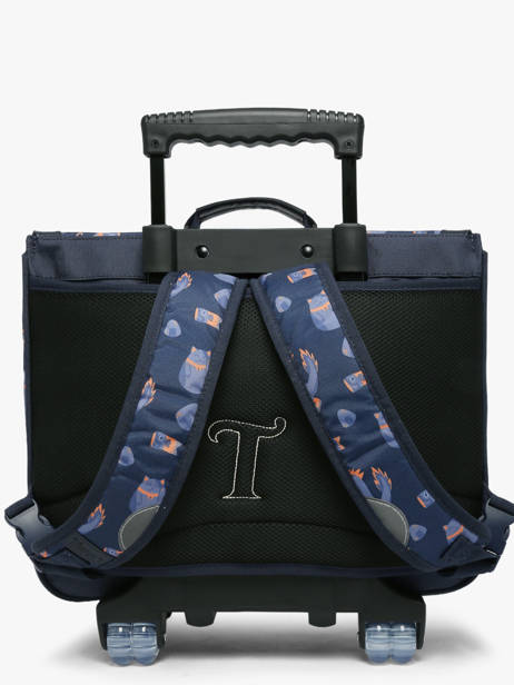 2-compartment Wheeled Satchel Tann's Blue les fantaisies g 43155 other view 4