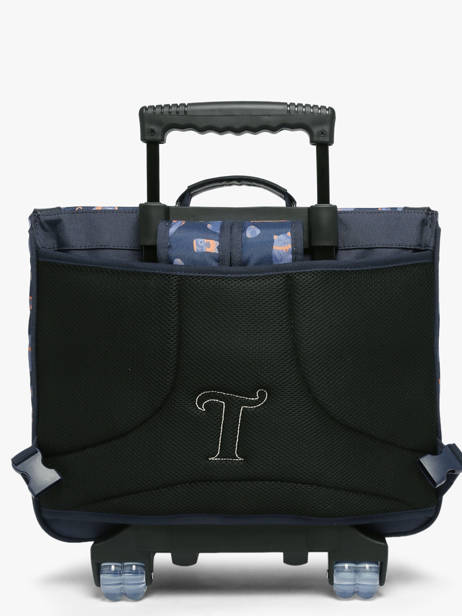 2-compartment Wheeled Satchel Tann's Blue les fantaisies g 43155 other view 5