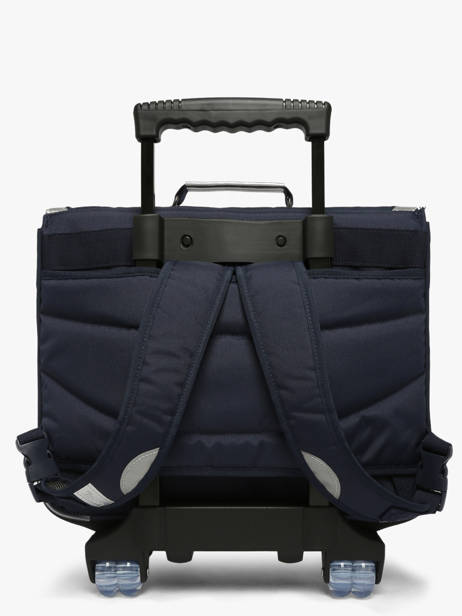 2-compartment Wheeled Satchel Tann's Blue les fantaisies f 43268 other view 4