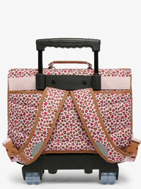 2-compartment Wheeled Satchel Tann's Multicolor les fantaisies f 42229 other view 4
