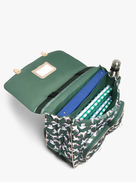 2-compartment Satchel Tann's Green les fantaisies f 44191 other view 3