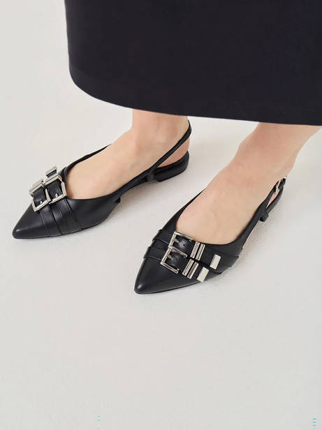 Ballerinas In Leather Tamaris Black accessoires 46 other view 1