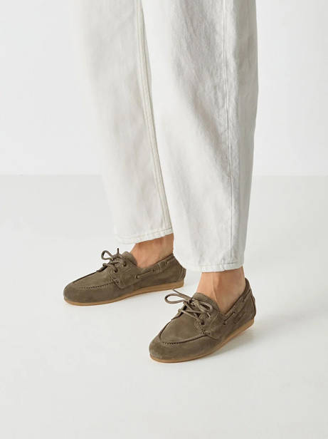 Boat Shoes In Leather Tamaris Green accessoires 44 other view 1