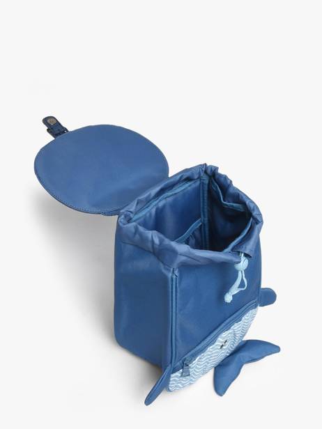 Mini Backpack Tann's Blue ecole des tann's 64511 other view 3