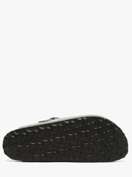Slippers Boston In Leather Birkenstock Gray accessoires 1031657 other view 5