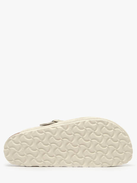 Slippers Boston In Leather Birkenstock White accessoires 1031662 other view 5