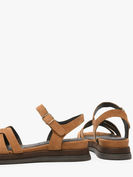 Sandals In Leather Tamaris Brown accessoires 46 other view 3
