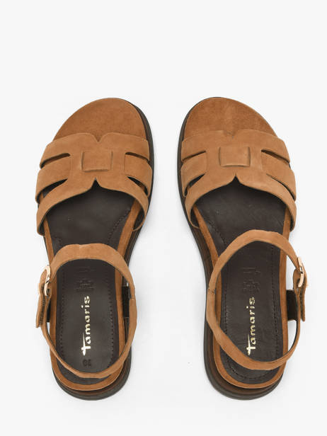 Sandals In Leather Tamaris Brown accessoires 46 other view 4