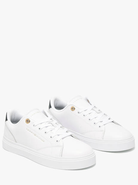 Sneakers In Leather Tommy hilfiger White accessoires 91050K6 other view 1