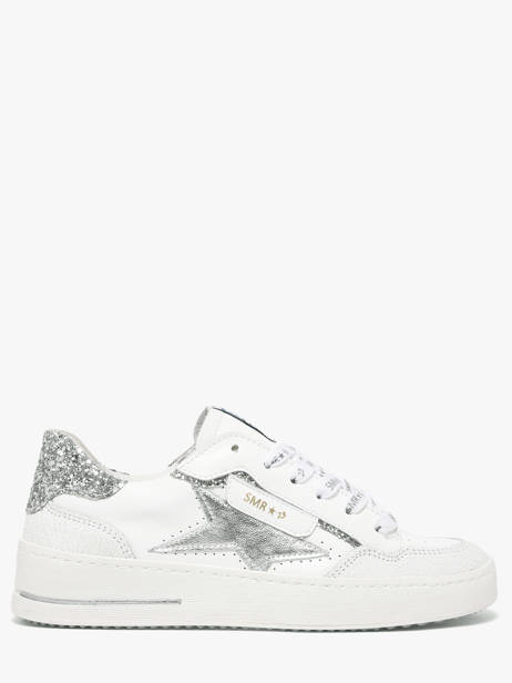 Sneakers In Leather Semerdjian White accessoires ALED611