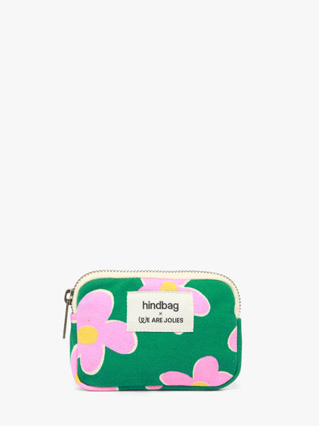 Cotton We Are Jolie Coin Purse Hindbag Green waj WJ