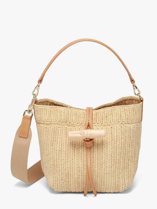 Longchamp Le roseau raphia Messenger bag Beige