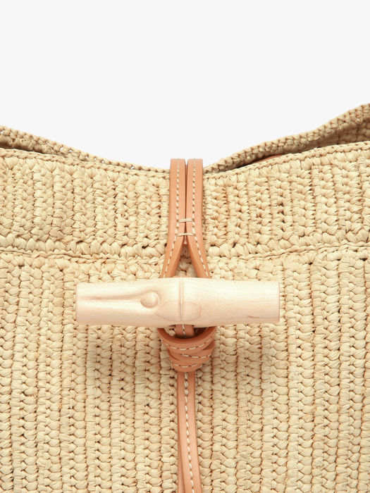 Longchamp Le roseau raphia Messenger bag Beige