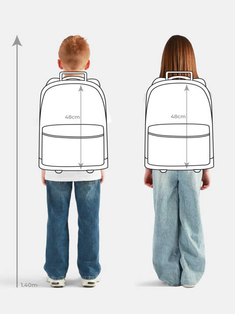 1 Compartment Wheeled Schoolbag Federat. france football Blue fff 25BX204R other view 1