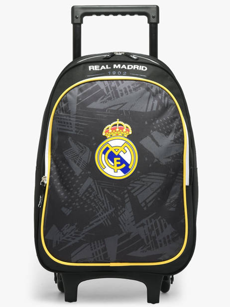 2-compartment Wheeled Schoolbag Real madrid Black real 26BR204R