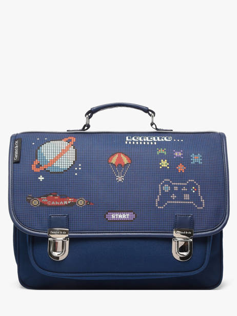 Cartable 2 Compartiments Caramel et cie Bleu fier GA
