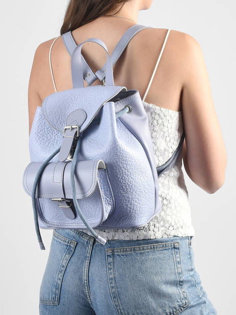 Sac à Dos Le Baroudeur Lavande Cuir Paul marius Bleu lavande BAROULAV vue secondaire 1