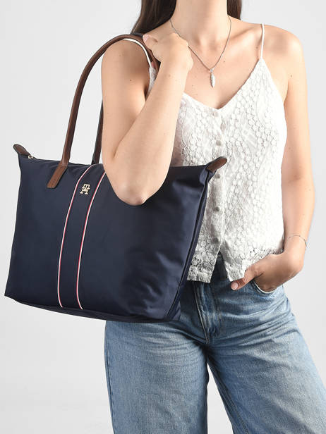 Sac Porté épaule Popette Nylon Tommy hilfiger Bleu popette AW17706 vue secondaire 1