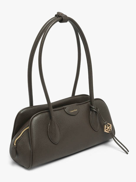 Sac Porté épaule Emblem Calvin klein jeans Marron emblem 4F3743G vue secondaire 2