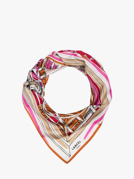 Scarf Lancel Pink 150 ans A14138 other view 1