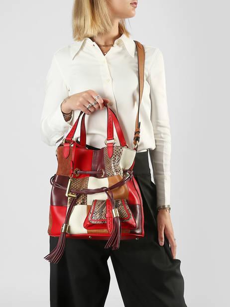 Satchel 150 Ans Lancel Red 150 ans A14104 other view 1