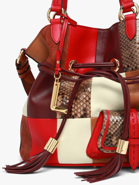 Satchel 150 Ans Lancel Red 150 ans A14104 other view 3