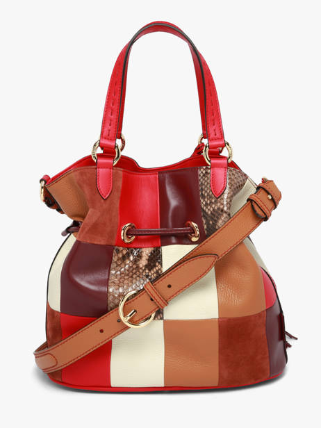Satchel 150 Ans Lancel Red 150 ans A14104 other view 5